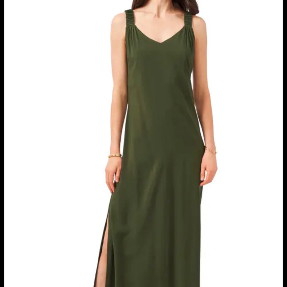 Vince Camuto maxi dress Olympic green size L